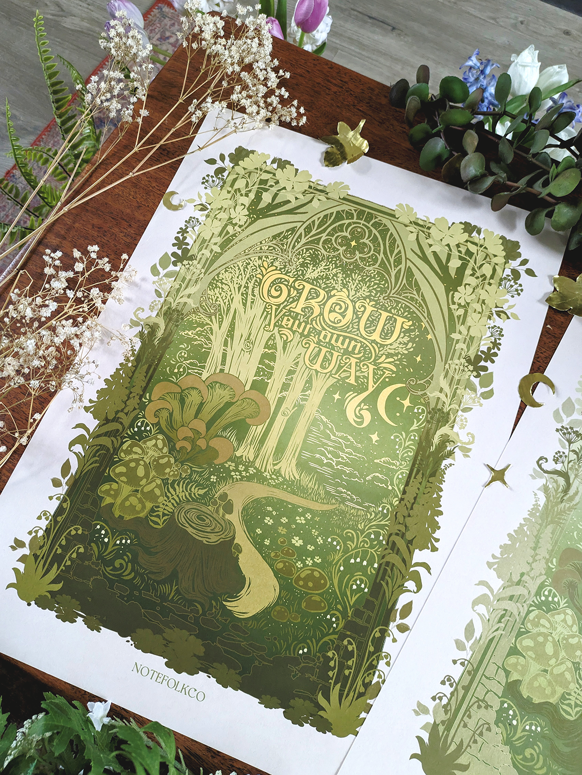 Grow Your Own Way Fine Art Print (Dark Version)