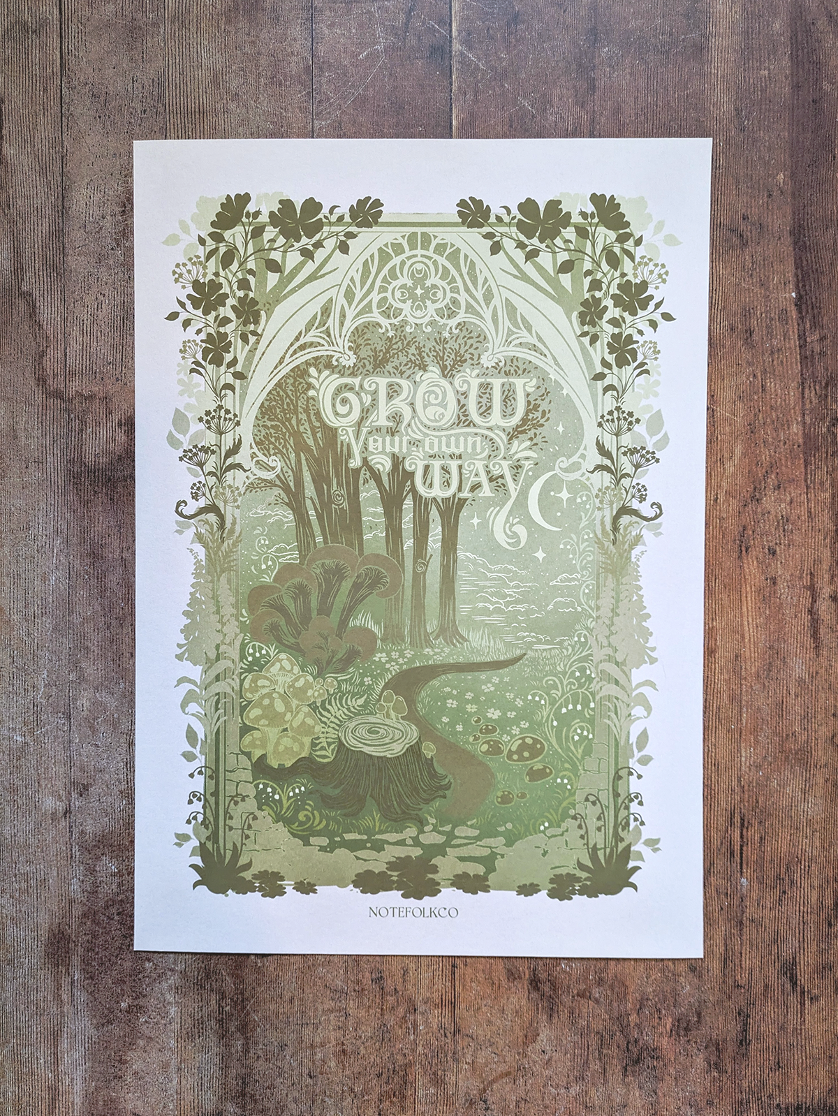 Grow Your Own Way Fine Art Print (Light Version)