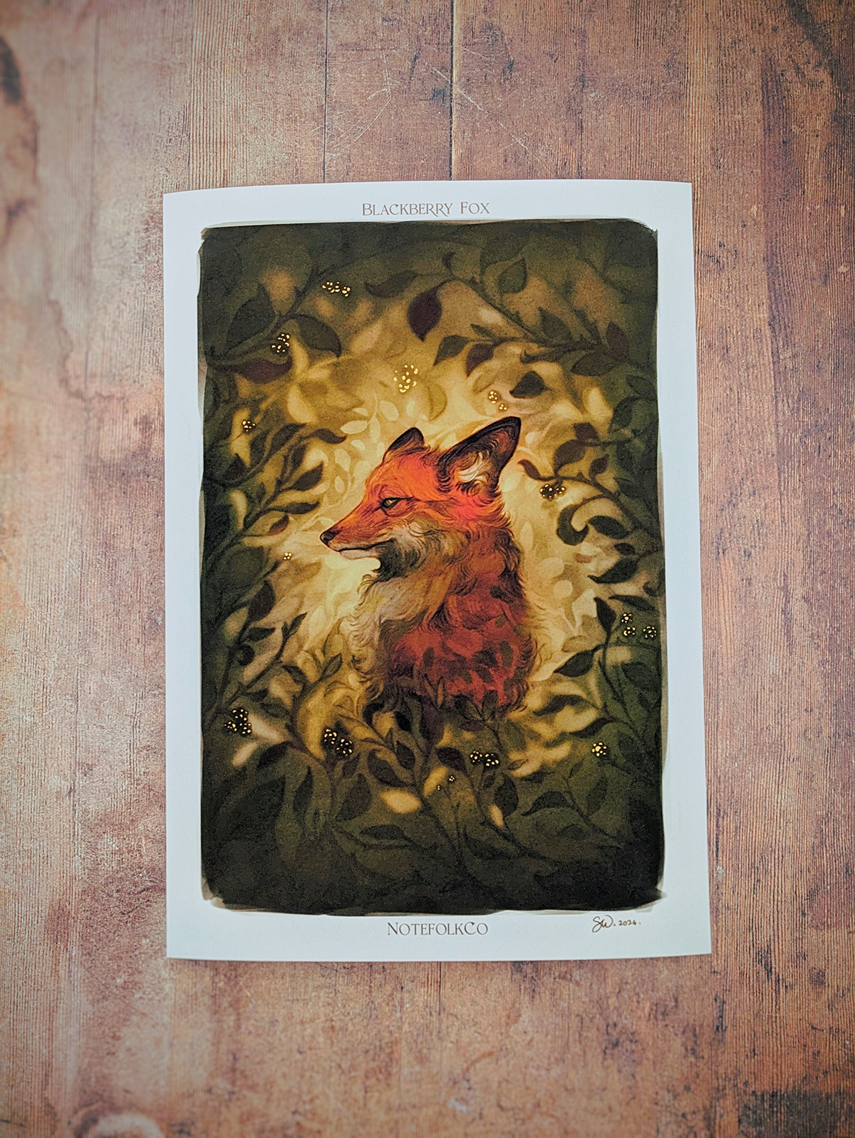 Blackberry Fox Fine Art Print