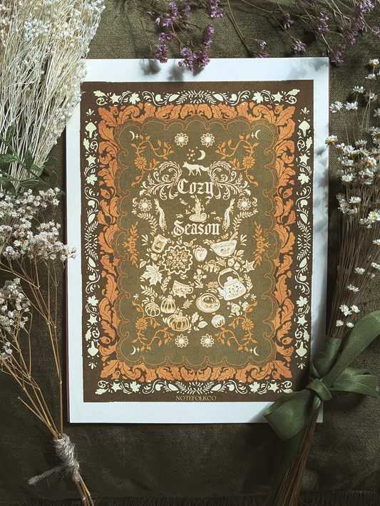 Cozy Season fine art print Warm Vintage