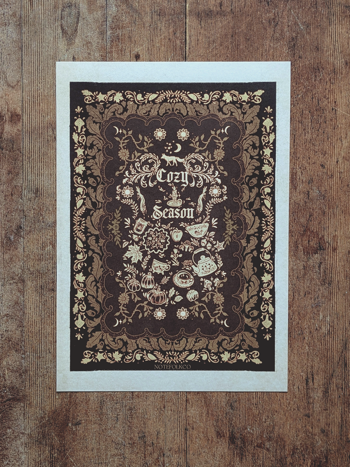 Cozy Season fine art print Dark Academia